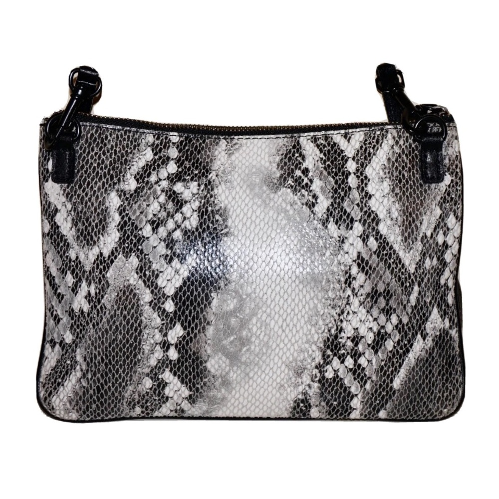 GAP Small Black & Gray PYTHON PRINT Textured Leather Slim
Crossbody NWOT - Picture 8 of 13